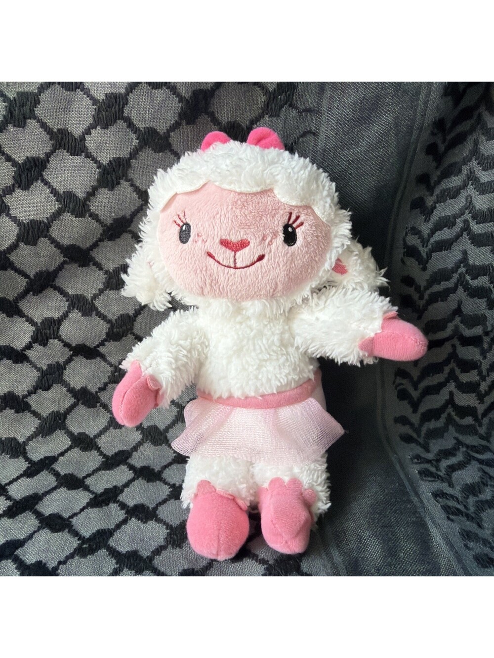 Just Play Disney Lambie Plush Doc McStuffins Lamb 8" Bean Bottom Plush TuTu